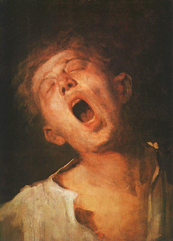 Mihaly Munkacsy Yawning Apprentice oil painting image
